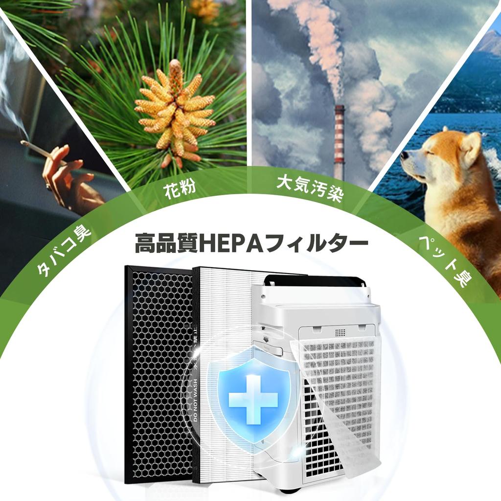 MSHNE Replacement Filters for Sharp Air Deodorizing Filter HEPA Dust Collection Filter Disposable Filter Activated Easy To Compatible with 5