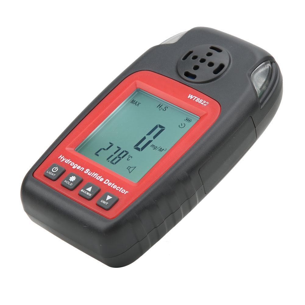 WT8822 Professional Portable H2S Gas Detector High Sensitivity Monitor Alarm Sensor