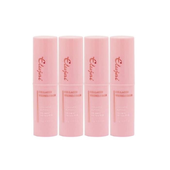 [Elujai] Kollagen Multi-Balsam Fältchenstift 4 Stück - Koreanischer Anti-Aging Balsamstift