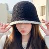 Fisherman's Hat Autumn Winter Lamb Plush Color Blocked Bucket Basin Hat Outdoor Warm Fashionable Women's Knitted Hat Hats & Caps (women’s)