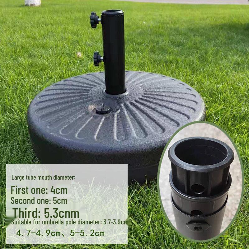 Outdoor Sunshade Parasol Water-Filled Base for Center Pole Umbrella