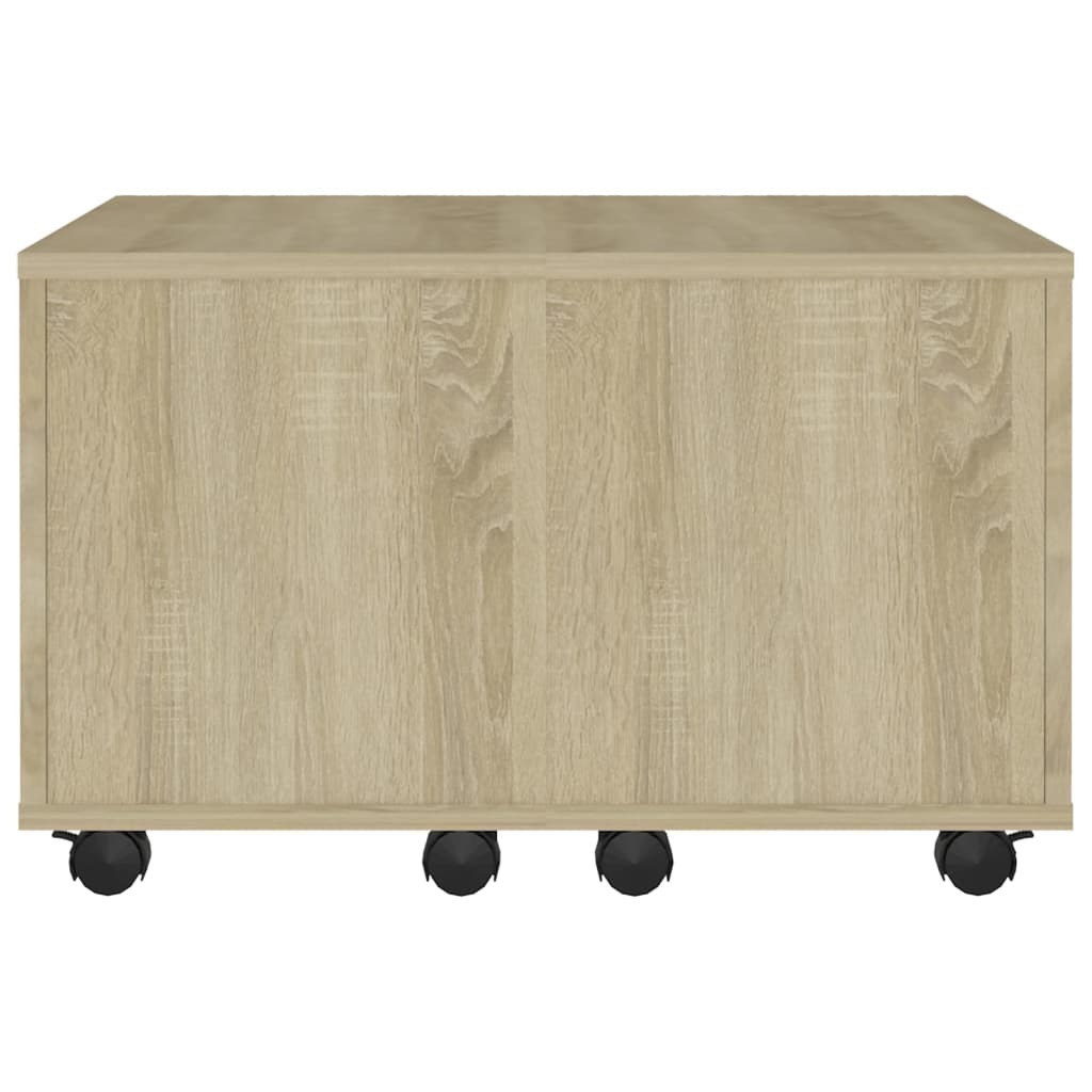  Coffee Table, Sonoma Oak, 60x60x38 Cm, Wood-based Material