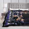 Yunho 90s Ateez Kpop Band Blankets Flannel Spring/Autumn   Multifunction Lightweight Throw Blanket for Sofa Bedroom Rug Piece