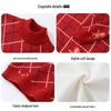 Snoopy Half-High Collar Fleece-Lined Sweater