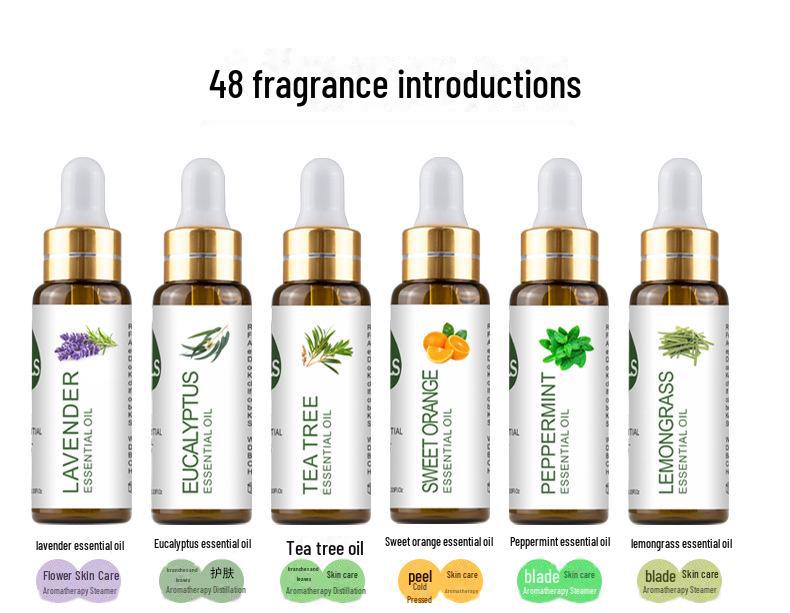 Vzorek esenciálního oleje: Růže, Levandule, Čajovník - Použijte pro Aromaterapii, Svíčky, Masáže nebo Difuzéry