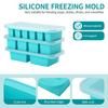 2 or 3-piece Silicone Freezer Tray Mold with Lid, Storage Box Food Box, Storage Containers for Soup, Broth, Meal Prep, Ice Cubes