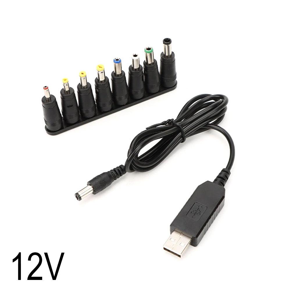 USB Power Boost Line DC To DC 5V 9V 12V with Box Step-up Converters Module USB Converter Adapter Cable with 8PCS Connector Plug