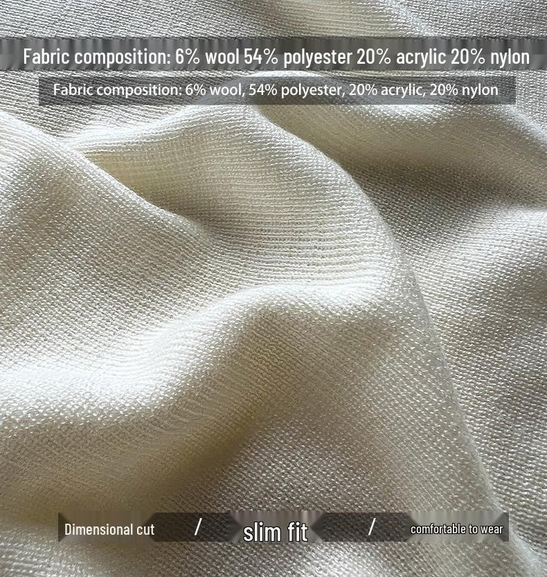 Luxi Dámské minimalistické tričko s výstřihem do V a dlouhým rukávem, podzim 2024 zeštíhlující high-endové vnitřní tričko (Styl: SS539)