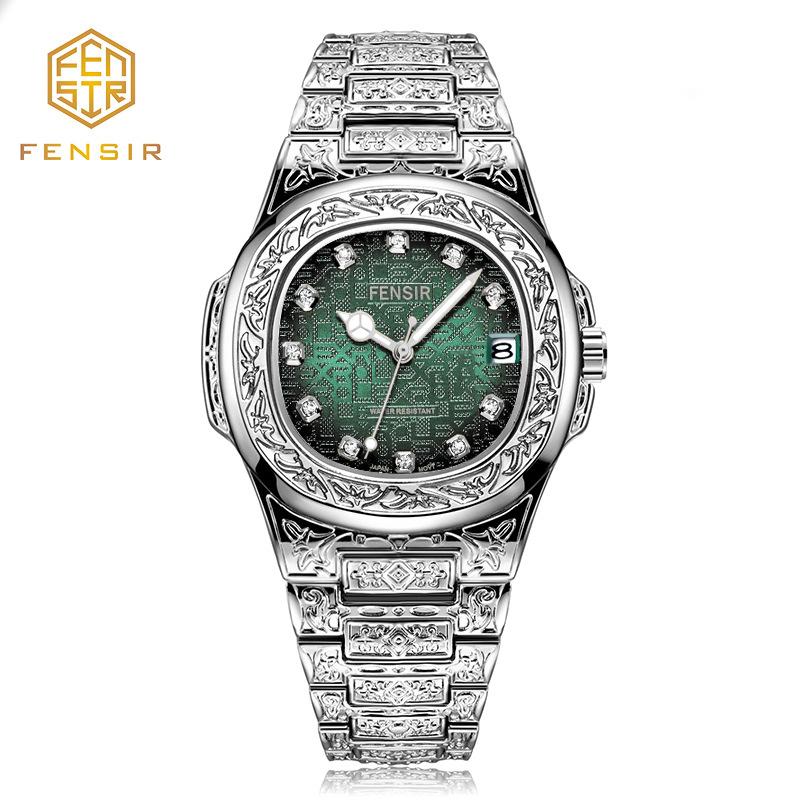 Men's Unique Luxury Retro Steel Strap Design Watches 2025 Unusual Sport Waterproof Watch For Man WristWatch Clock Reloj Hombre