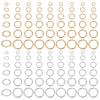 240Pcs 12 Styles Rack Plating Brass Jump Rings Open Jump Rings Long-Lasting Plated Golden & Silver 3~8x0.6~1mm Inner Diameter: 1.8~5mm 20pcs/style