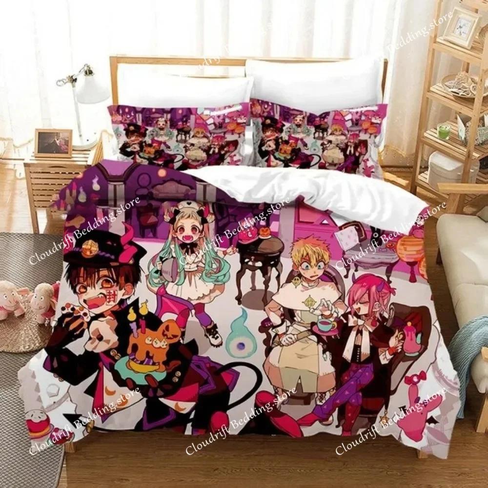 Toilet-bound Hanako-kun Bedding Set Japanese Anime Duvet Cover Set Single Queen Full King Twin Size Boys Teens Duvet Cover026