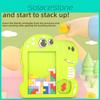 Tetris Puzzle Spielzeug mit Kunststoffblöcken für Kinder Pädagogisches Desktop-Spiel