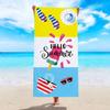 Seaside Beach Pineapple Beach Towel 3D Print Microfiber Soft Water Absorbing Breathable For Adult Kids Swimming Bath Towel