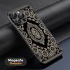 Persian rug floral art design ins Phone Case For iPhone 17 16 15 14 13 12 11 Plus Pro Max  High-end Luxury Magsafe Sheepskin
