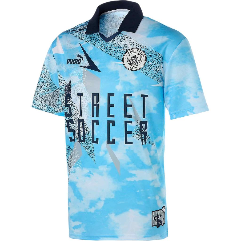 PUMA Manchester City Football Club Soccer Jersey Unisex Blue 758801-01