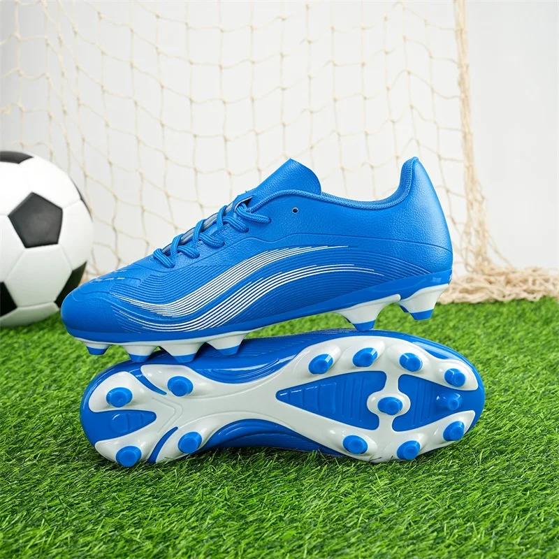 TF/AG Chuteiras Society Masculinas Chuteiras de Futebol Tênis Indoor Outdoor Treino Rápido Chuteiras de Futebol Grama Sintética Chuteiras de Campo de Futebol Antiderrapante