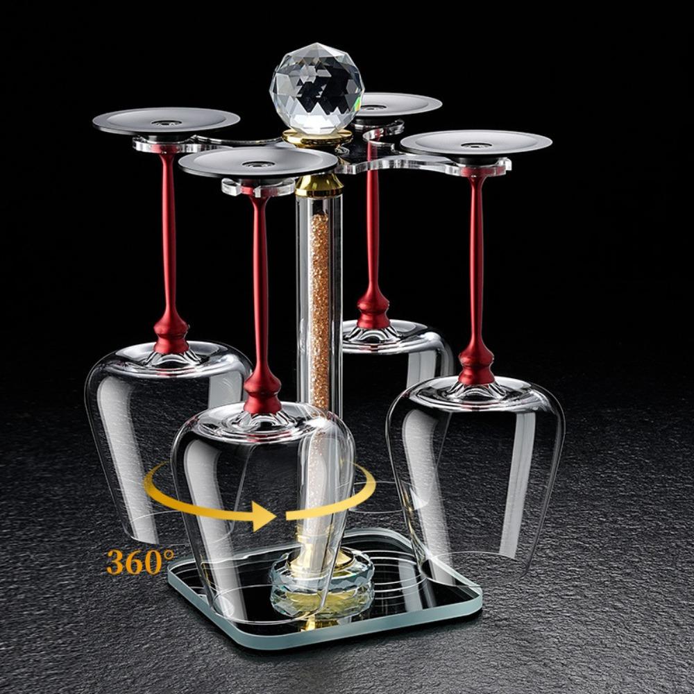 500ml Crystal Goblet Ergonomic Holder Wine Decanter Glass Cup  Cocktails
