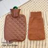 Plush Explosion-Proof Hot Water Bottle for Women, Hand Warmer & Abdominal Warmer, Available in Large and Small Sizes