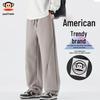 Men's 2025 Spring/Autumn Loose Straight-Leg Casual Pants