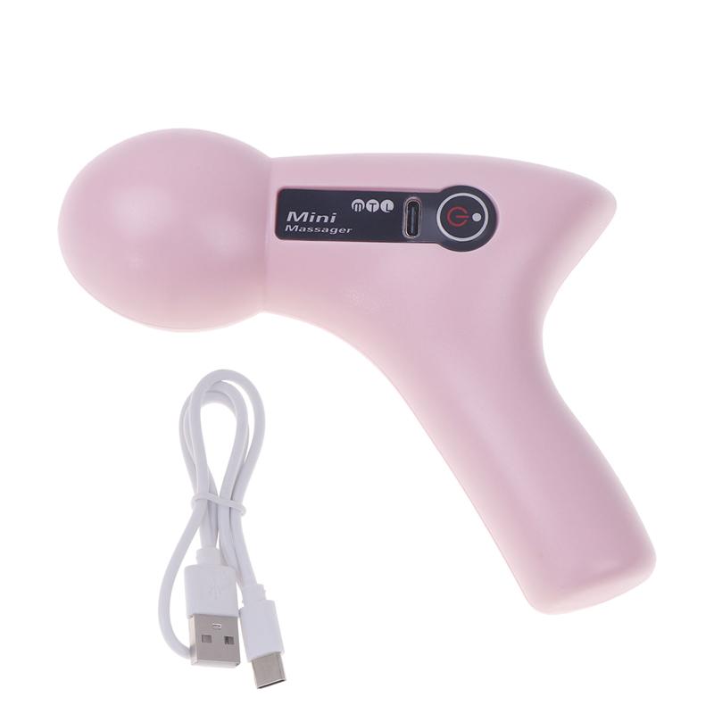 Mini Massage Gun Usb Rechargeable Portable Full Body Muscle Massage 4-Speed Adjustable Fascia Gun