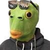 1pc Green Fish Head Funny Cosplay Half Fishman Mask,Funny Mask,Animal Mask,HeadgearDisguise Cosplay,Green Head Monster for party