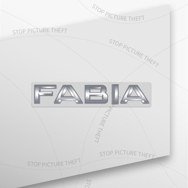 FSNK8 1Pcs 3D Metal For Skoda Octavia Yeti Rapid Kodiaq Karoq Fabia Kamiq Superb 4X4 Logo Car Rear Tail Bumper Trunk Sticker Decal