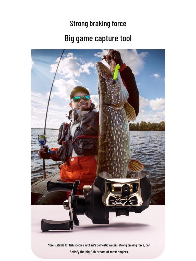 Vodní naviják odolný proti explozi s magnetickou brzdou pro nahazování na velké vzdálenosti, rybaření na mikronávnady, pro leváky i praváky.