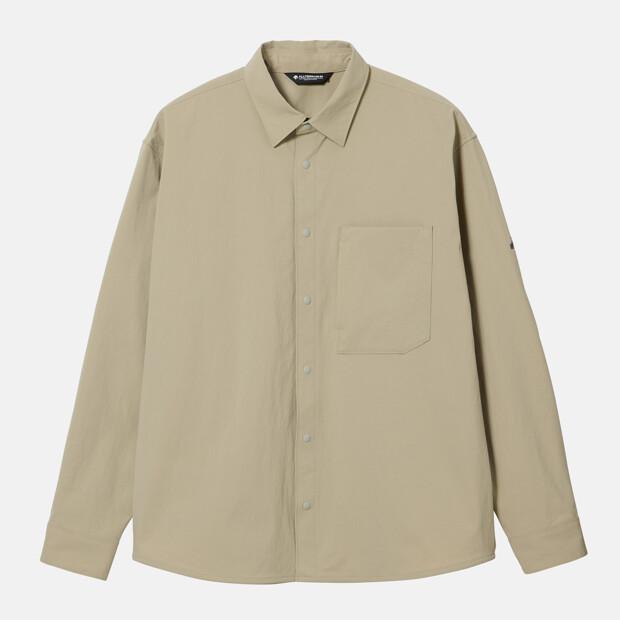 Descente [Allterrain 81] Cordura Stretch Long Sleeve Shacket Beige Sr113Ksr11