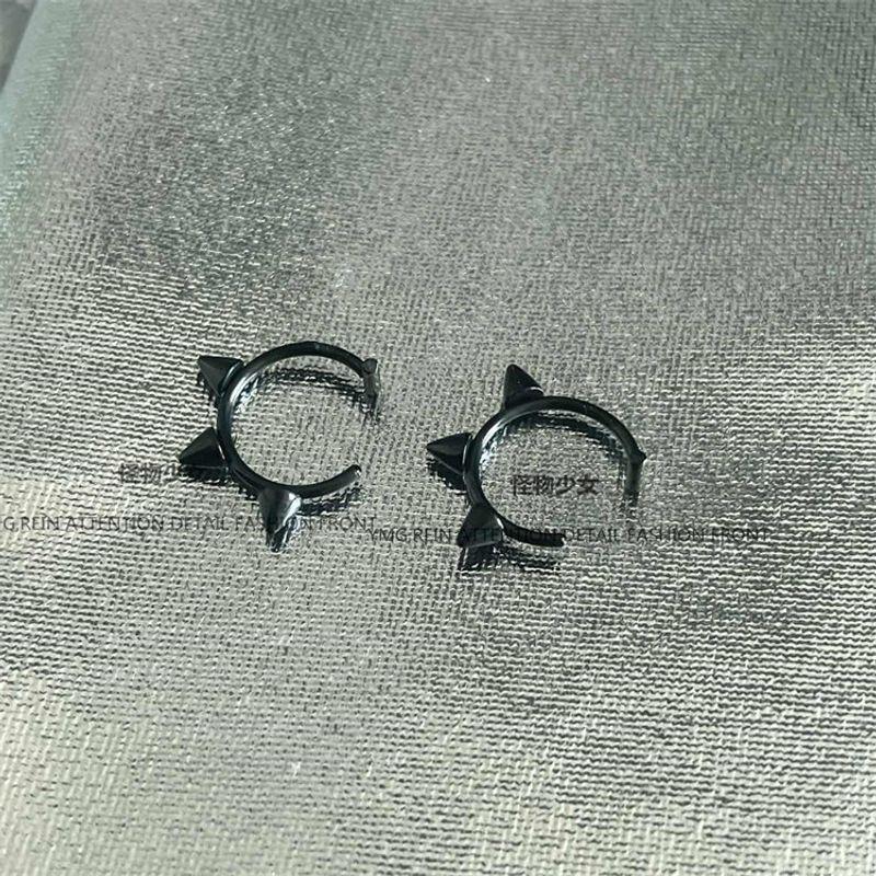 Cool ~ Y2g European and American Culture Titanium Steel Non-Punching Fake Labret Punk Hole-Free Perforation-Free Non-Piercing Lip Ring