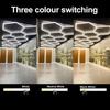 3 Colors Dimmable DIY Hexagon Garage LED Light Super Bright Garage Detailing Lights Barber Shop Workshop Basement Ceiling Lights
