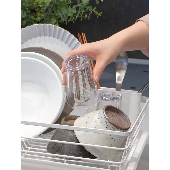 Heiwa Freiz Dish Drying Rack 3-4 Servings 40x30x16cm White Wide RG-0460