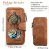 Women's Turtle Long Wallet Tri - Fold Card Holder Multi - Pocket Printed Zipper Wallet Cash ID Credit Card Organizer Gift for Family Friends Fun