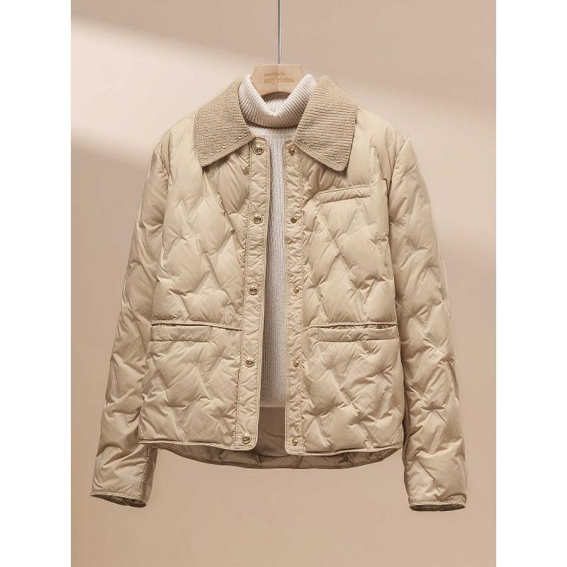 Simple, fashionable and light down jacket women's short style, winter new casual temperament jacket