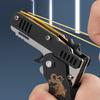 1 Pezzi Elastico Pelle Elastico Fionda Pistola Sparo Bambino Festa All'aperto Pieghevole Giocattolo Pistola Pistola a Proiettili Morbidi Portachiavi Giocattoli Fidget