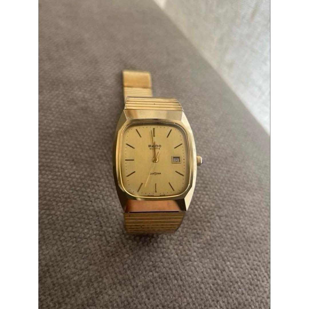 Used RADO DIASTAR Gold Vintage Watch Quartz Rado