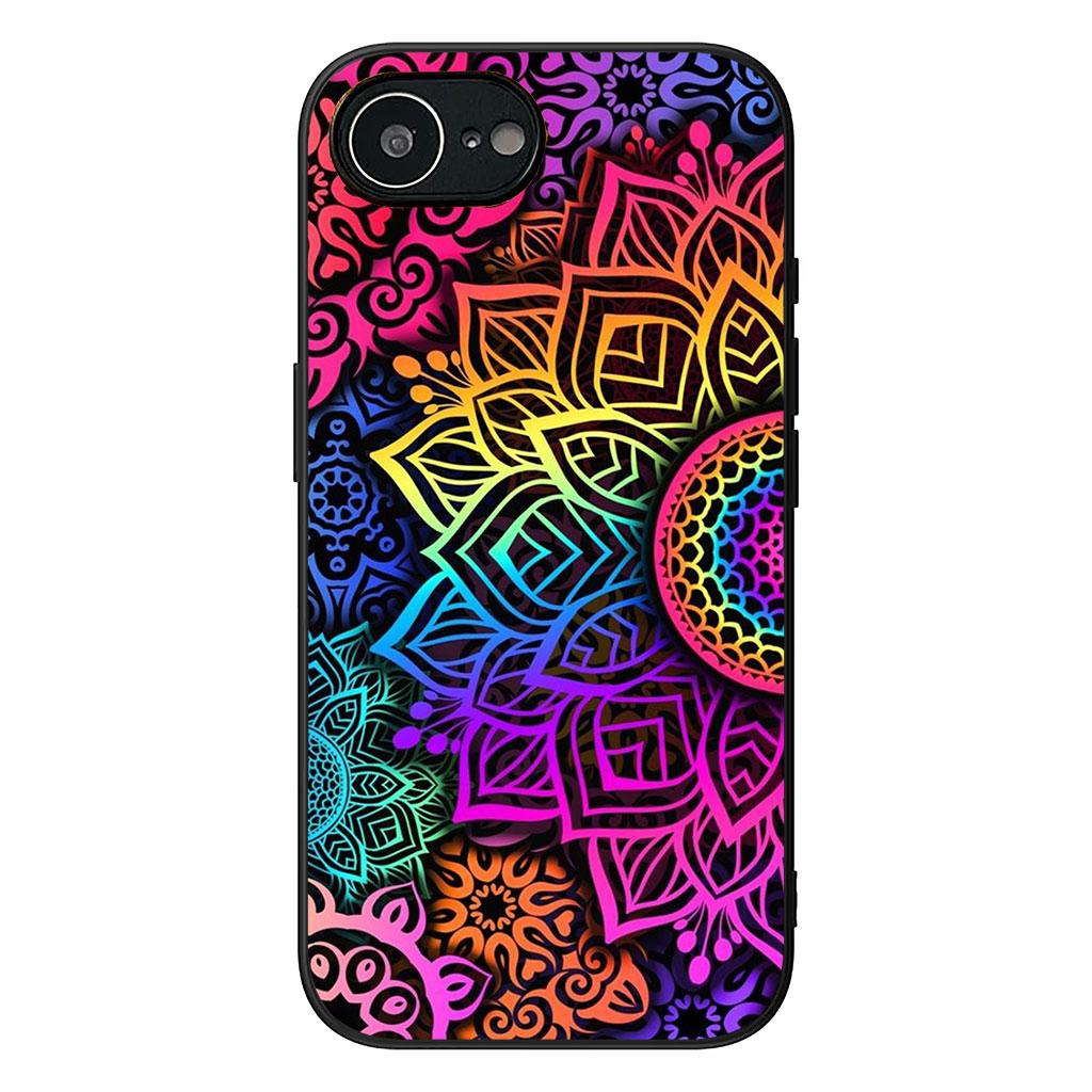 Floral Paisley Mandala Flower Texture Phone Cover Case for Apple iPhone 16 15 14 Plus 13 12 Mini 17 Pro Max + ProMax 16E Air 16+