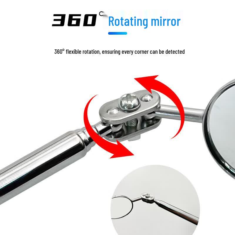 Foldable Oval Telescopic Inspection Mirror
