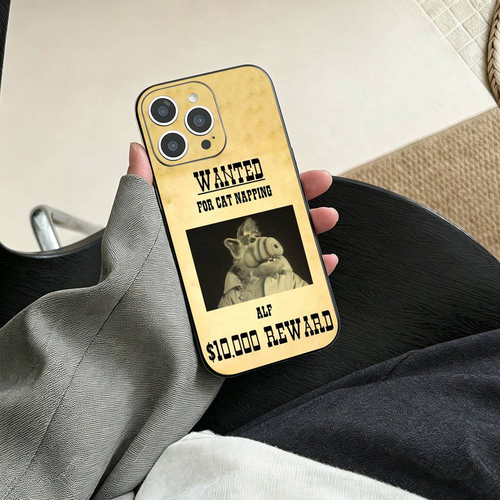 F-Family C-Comedy TV Series ALF Phone Case For iPhone 17, 16,15,14,13,12,11 Plus,Pro Max, Others Soft Black Cover