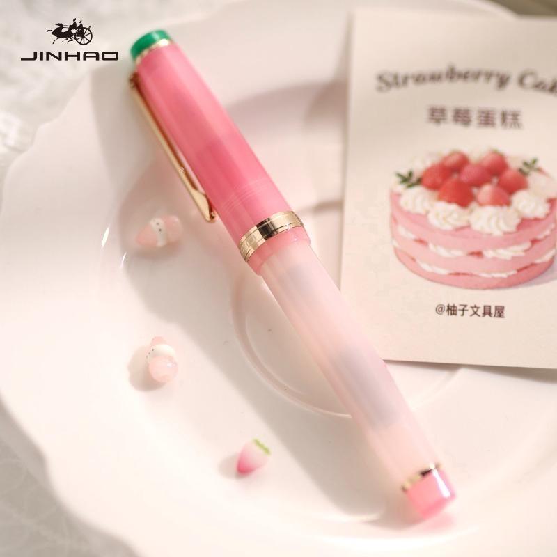 2026 Limited Flower Series !!! JINHAO 82 Fountain Pen EF/F/M Macaron Color Calligraphy Pen School Office Supplies Stationery