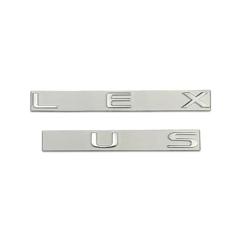 

40x2cm Metal Alloy Car Rear Trunk Letter Badge Emblem Modified Sticker Replacement Accessories срібний