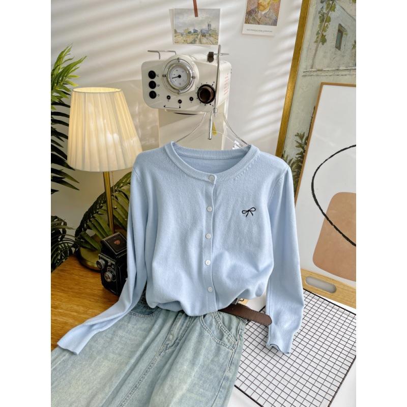 

Новая куртка свежих макаронных цветов для женских топов на осень, вязаный кашемировый кардиган в ленивом стиле One Size