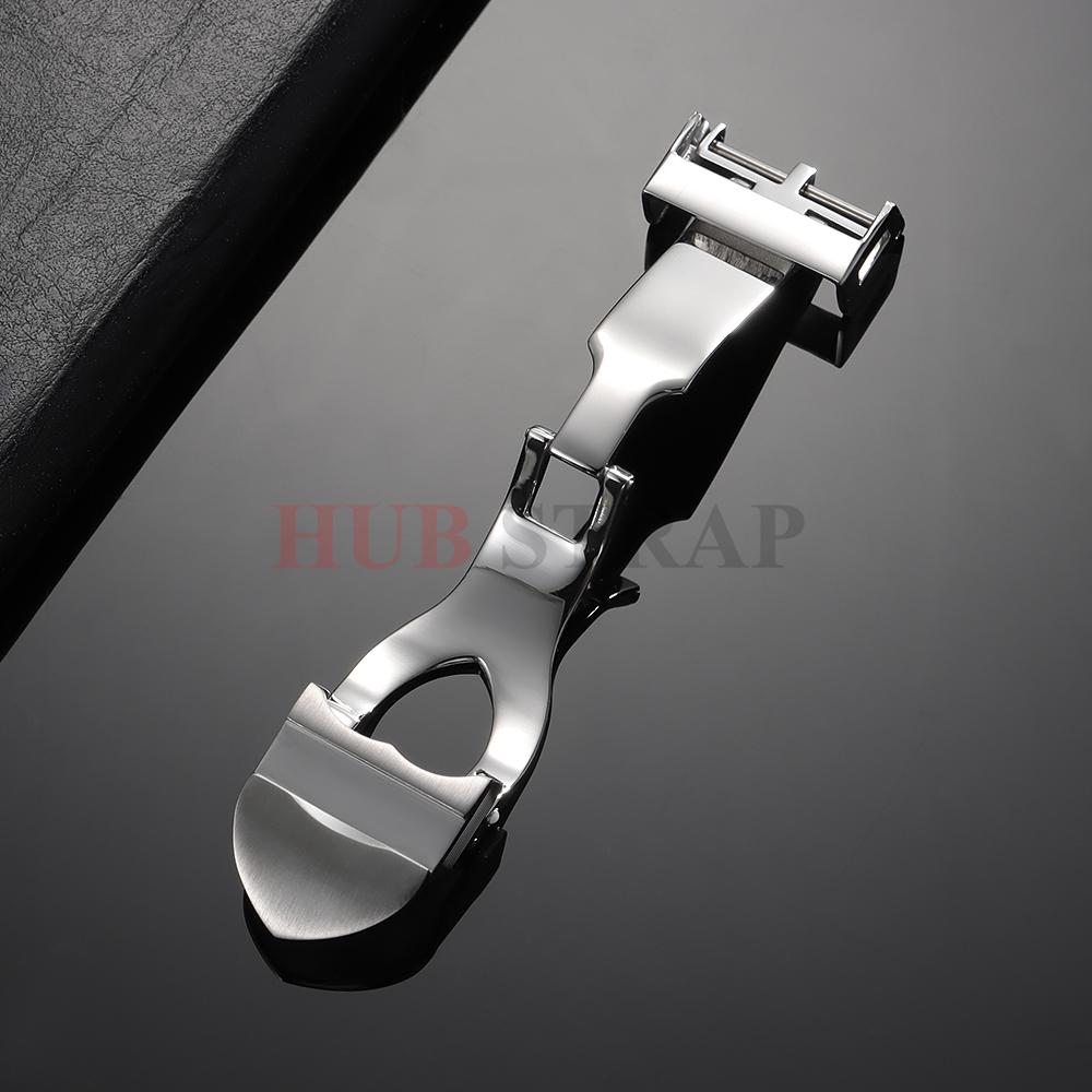 Fibbie Pieghevoli di Alta Qualità per Tudor 18mm Fibbia in Acciaio Inossidabile Chiusura per Cinturino in Pelle Gomma Pulsante Metallico Accessori Oro