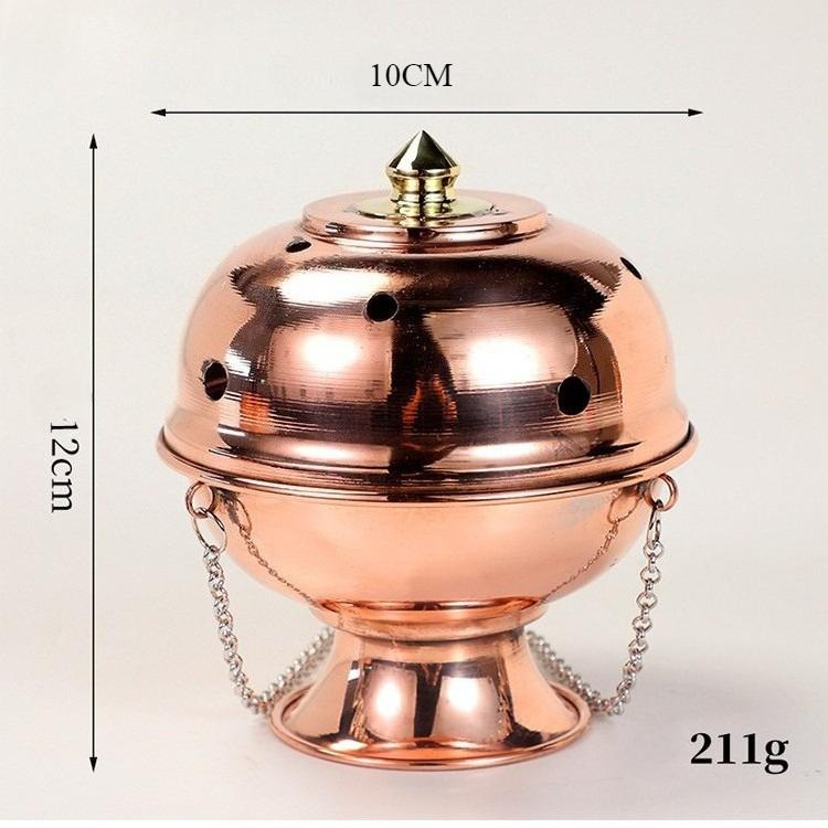 

Непальская бытовая курильница для благовоний для помещений, гостиная, медная, полированная, напольная, подвесная пластина для сжигания, подвесная курильница для благовоний, украшение