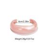 Fashion Exaggerated Opening Acrylic Bracelets for Women Simple Blended Jelly Colored Curved Cuff Bangle Female Jewelry