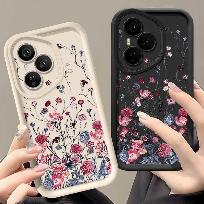 Soft TPU Phone Case For Honor 400 Pro 200 Pro X8c X9c Smart X6a X6b X6c Magic7 Lite Little Flowers Printed Silicone Back Cover