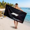 Asciugamano da Spiaggia Personalizzato con Testo Nome F1, Asciugamano Morbido Assorbente per Spiaggia Piscina Viaggio Regalo Personale