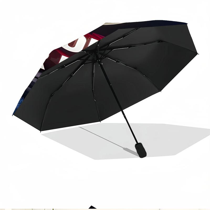 football team Print Automatic Open Close Umbrella, Portable Foldable Umbrella, for Outdoor Commute Camping Trip, Ideal Birthday Gift