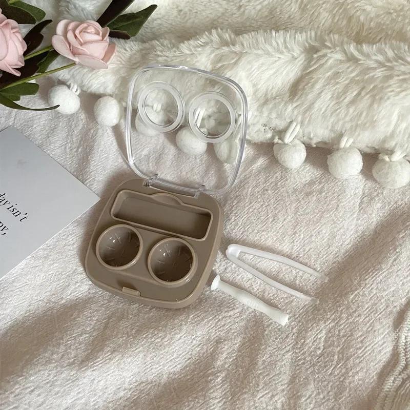 1PC New Style Portable Contact Lens Box Travel Contact Lenses Beauty Pupil Contact Lens Cases Storage Box Kit for Women