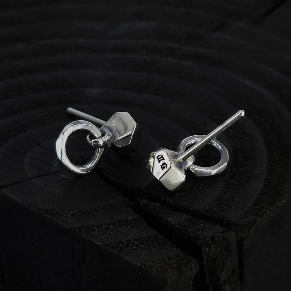 Sterlingworth Icy Ring-D1 Silver Earrings