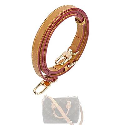 DGAZ Vachetta Vegetable-Tanned Leather Shoulder Strap, Replacement Shoulder Strap, Crossbody Strap, DIY Strap for LV Speedy 25, 30, and 35 Shoulder Ba